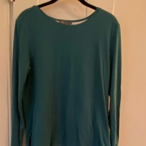VINCE teal tee shirt Long Sleeves L